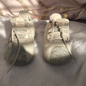 Cream and black adidas